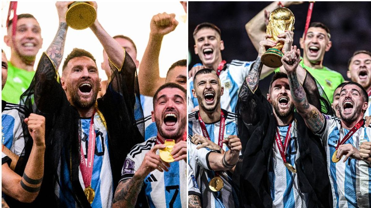 La capa más famosa de la historia: Messi levantó el trofeo de campeón con el 'besht'