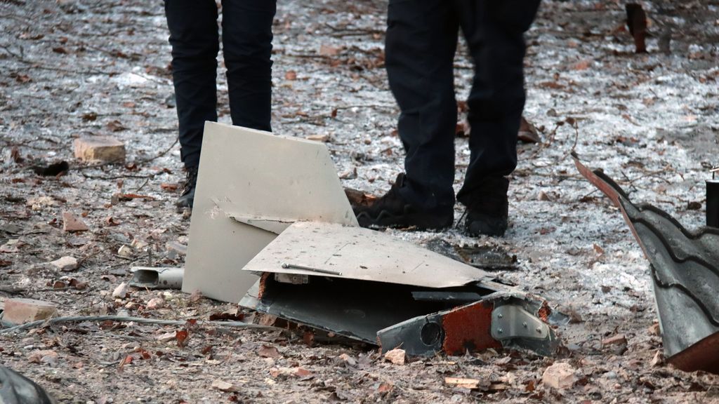 EuropaPress 4868197 14 december 2022 ukraine kiev fragments of kamikaze drone are seen on the
