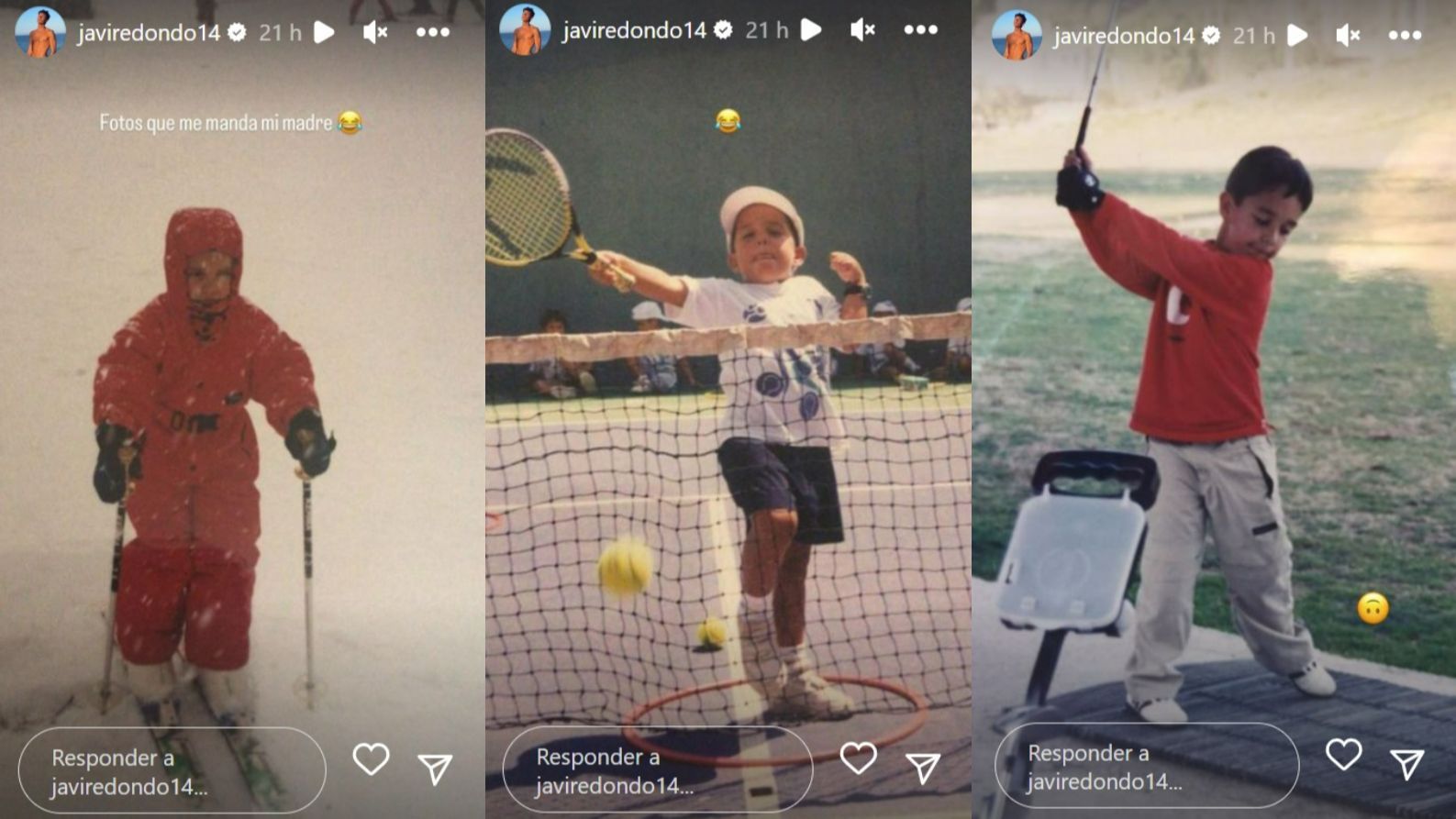 Javi Redondo muestra cómo era en la infancia