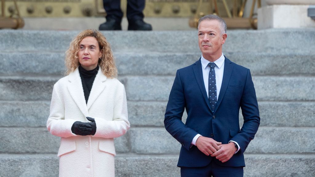 La presidenta del Congreso, Meritxell Batet y el presidente del Senado, Ander Gil