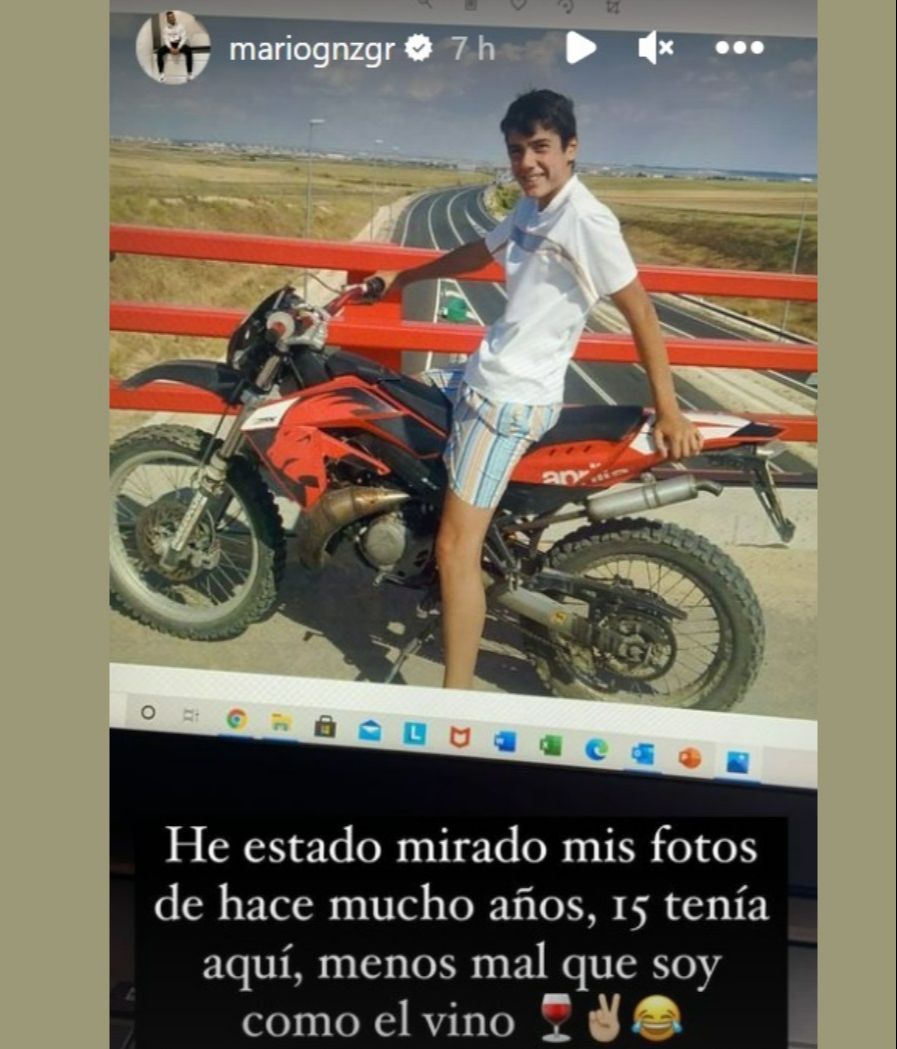 Mario González en su adolescencia