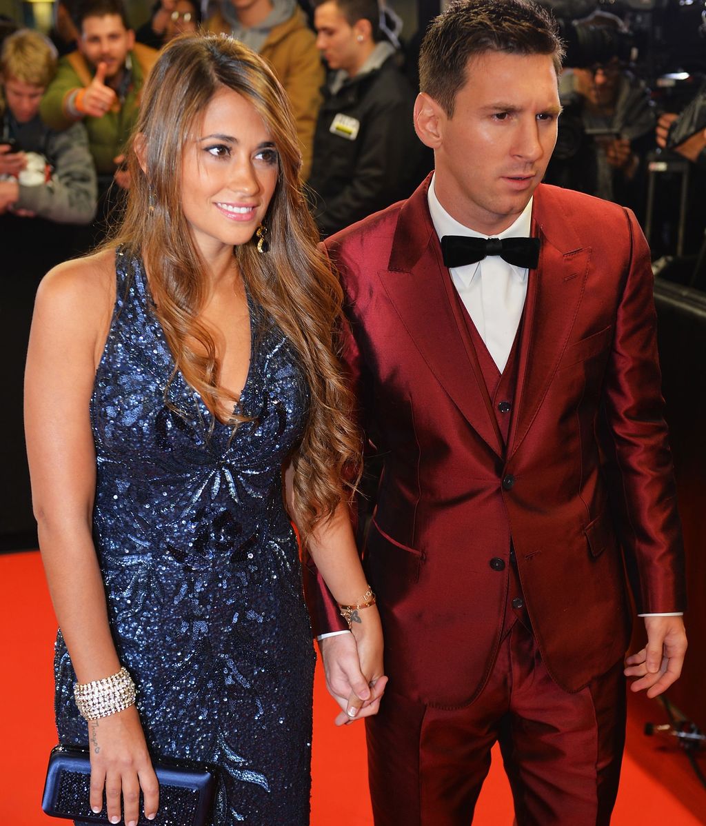 Messi y Antonella Roccuzzo (2014)