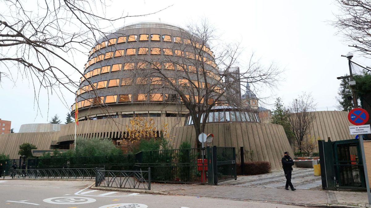 Vista del Tribunal Constitucional este lunes en Madrid