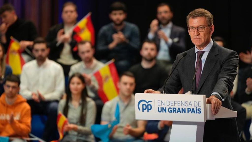 El presidente del PP, Alberto Núñez Feijóo