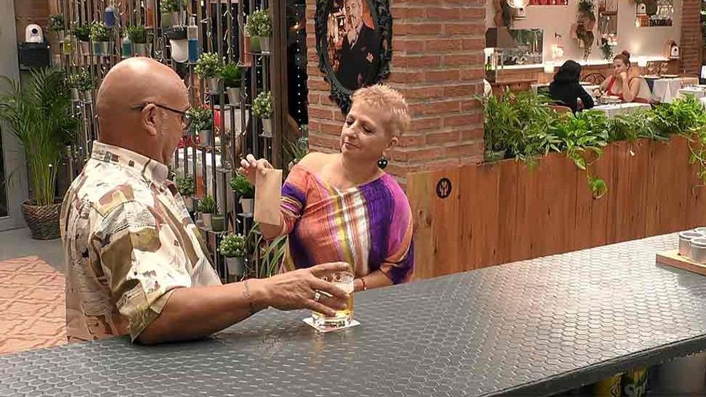 José Manuel y Maribel durante su cita en 'First Dates'