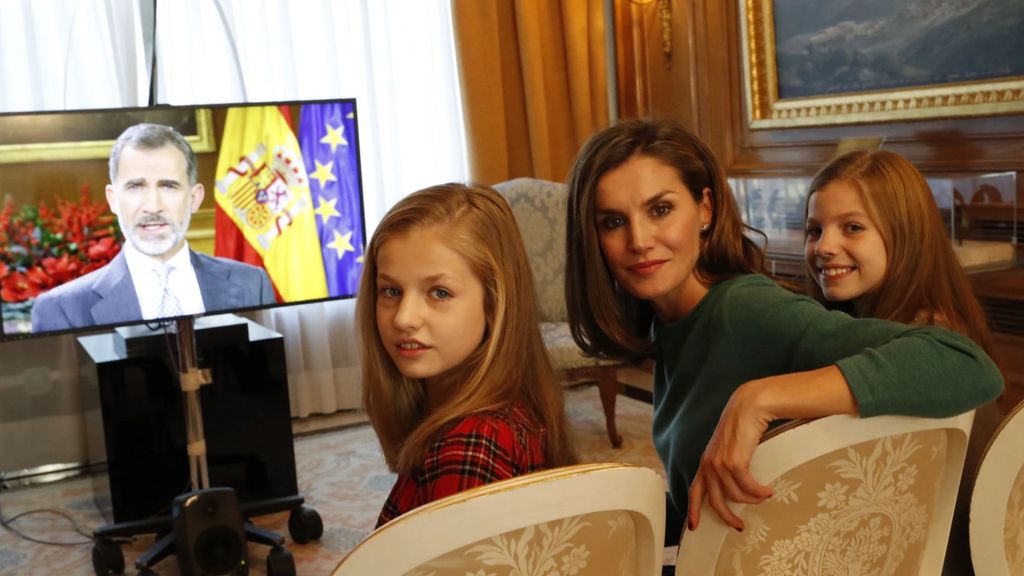 La familia real en Zarzuela: Letizia, Sofía, Leonor y Felipe, como nunca les habías visto