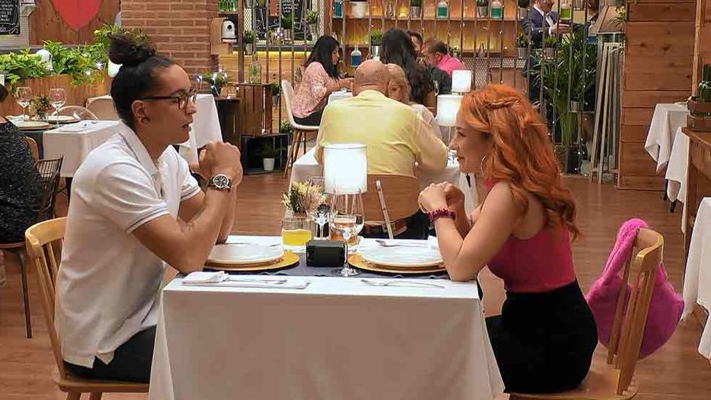 Lorena y Marcelo durante su cita en 'First Dates'