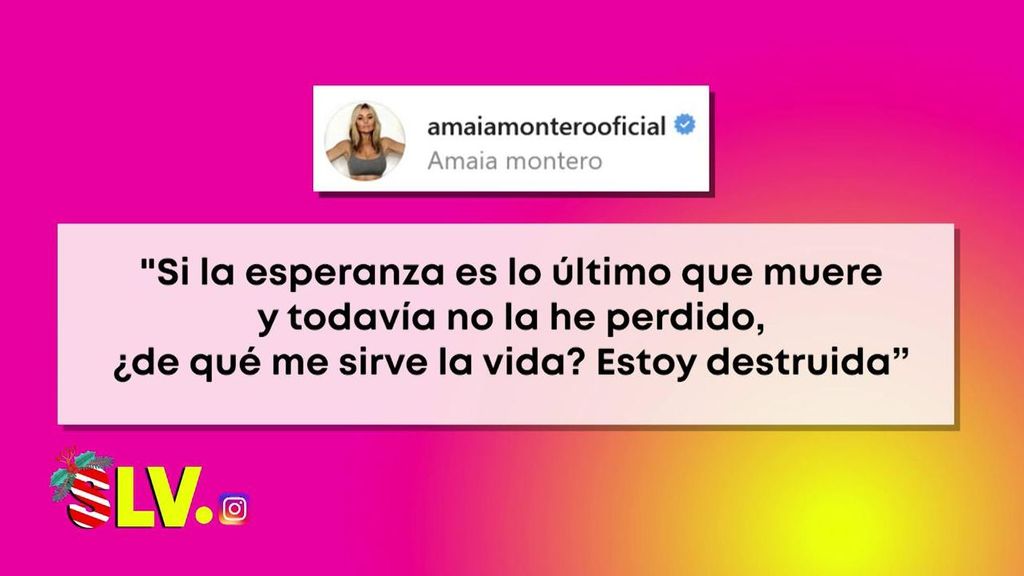 Mensaje de Amaia Montero.