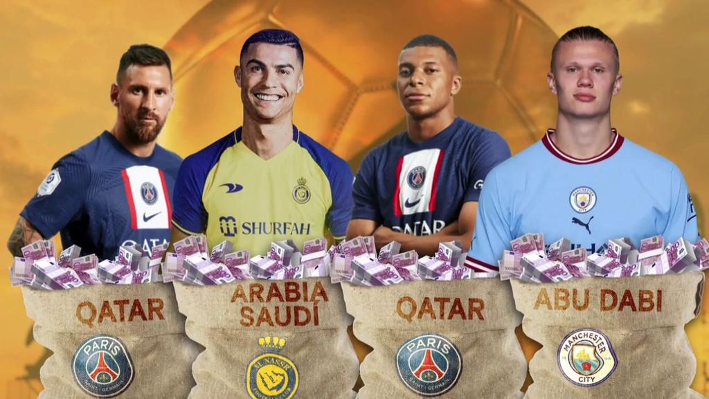 Qatar y Arabia Saudí dominan el fútbol: pagan a Messi, Cristiano, Mbappé y Haaland