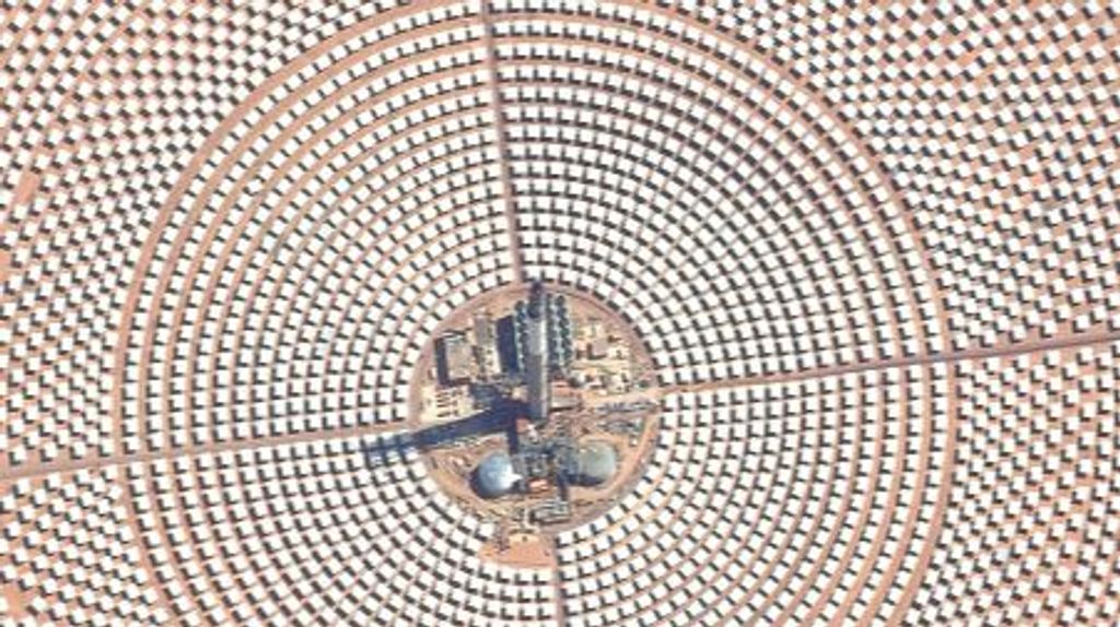 Central solar de Ouarzazate en Marruecos