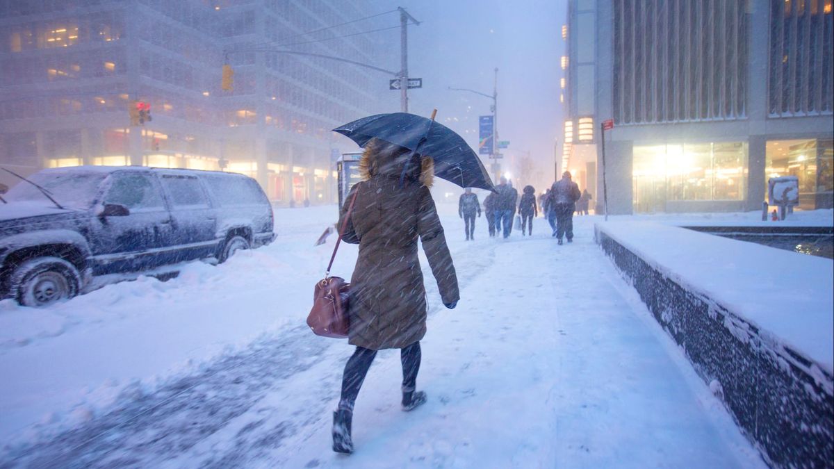 La bomba ciclónica que congela EEUU: una gota fría de nieve como Filomena, pero "más grande y fuerte"