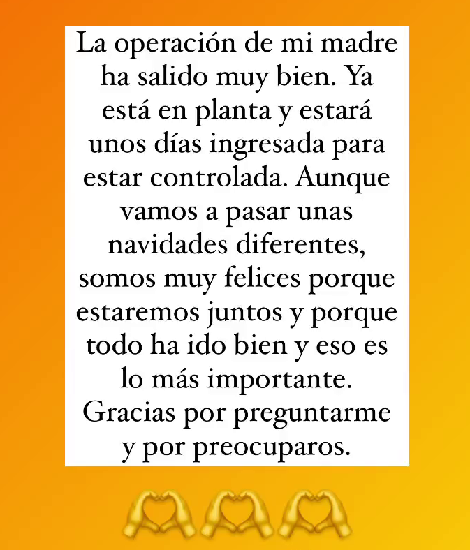 Miguel Frigenti habla de la operación de su madre