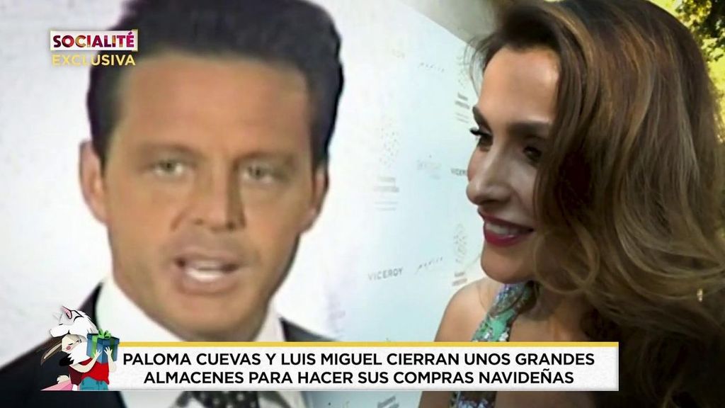 They close a luxury shopping center for Paloma Cuevas and Luis Miguel
