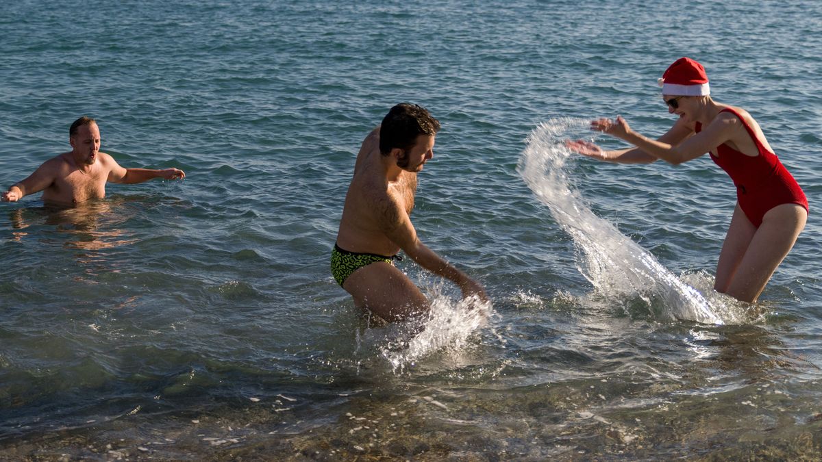 Bañistas en Barcelona Bañistas en Barcelona