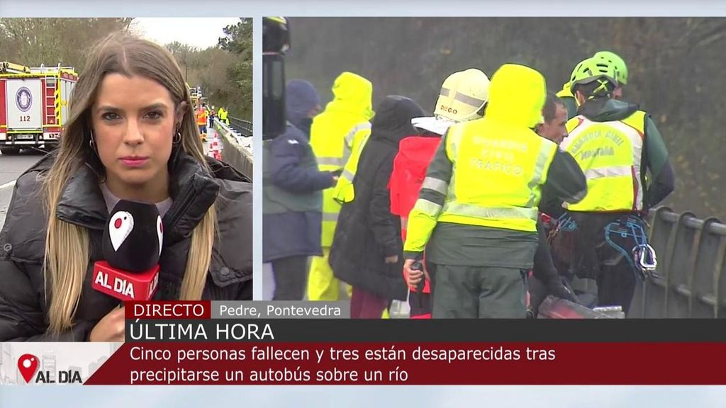 Cinco personas han muerto tras precipitarse un autobús al río Lérez