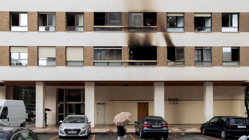 28 intoxicados por un incendio en una vivienda de Pamplona
