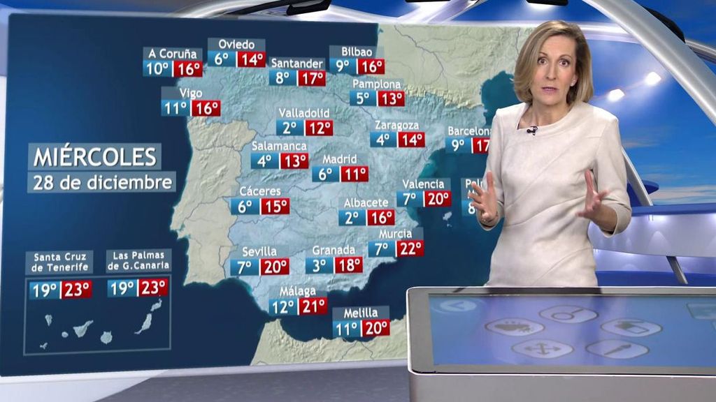 El miércoles seguiremos con tiempo estable en casi toda España