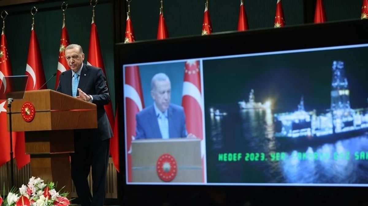 El presidente de Turquía, Recep Tayyip Erdogan, anuncia el hallazgo de reservas de gas en el Mar Negro El presidente de Turquía, Recep Tayyip Erdogan, anuncia el hallazgo de reservas de gas en el Mar Negro