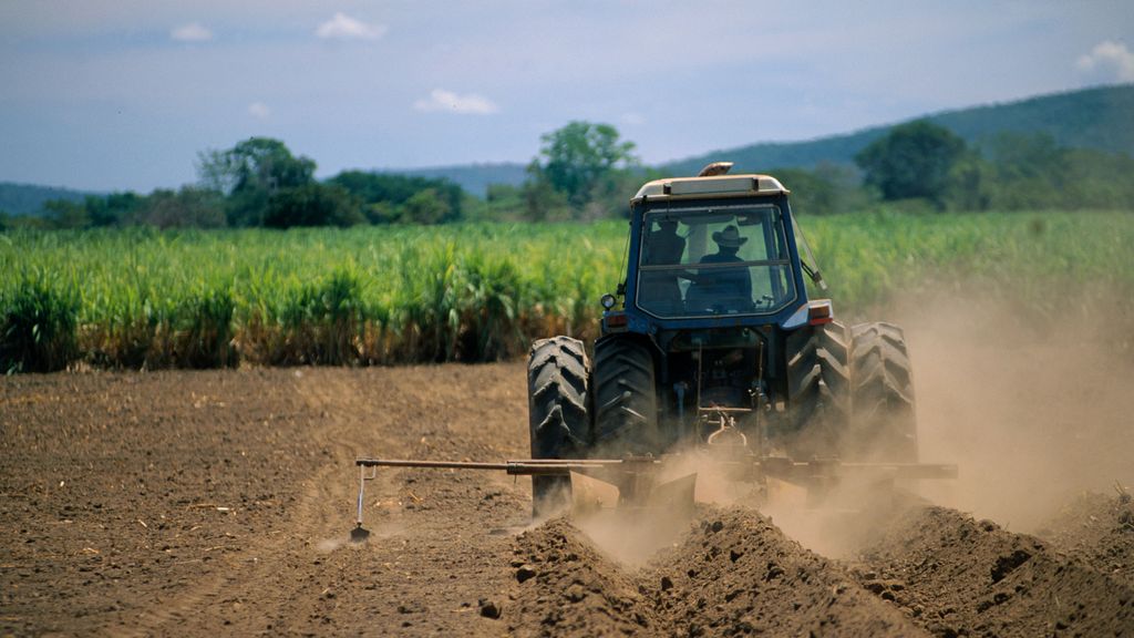 Imagen de archivo de un tractor