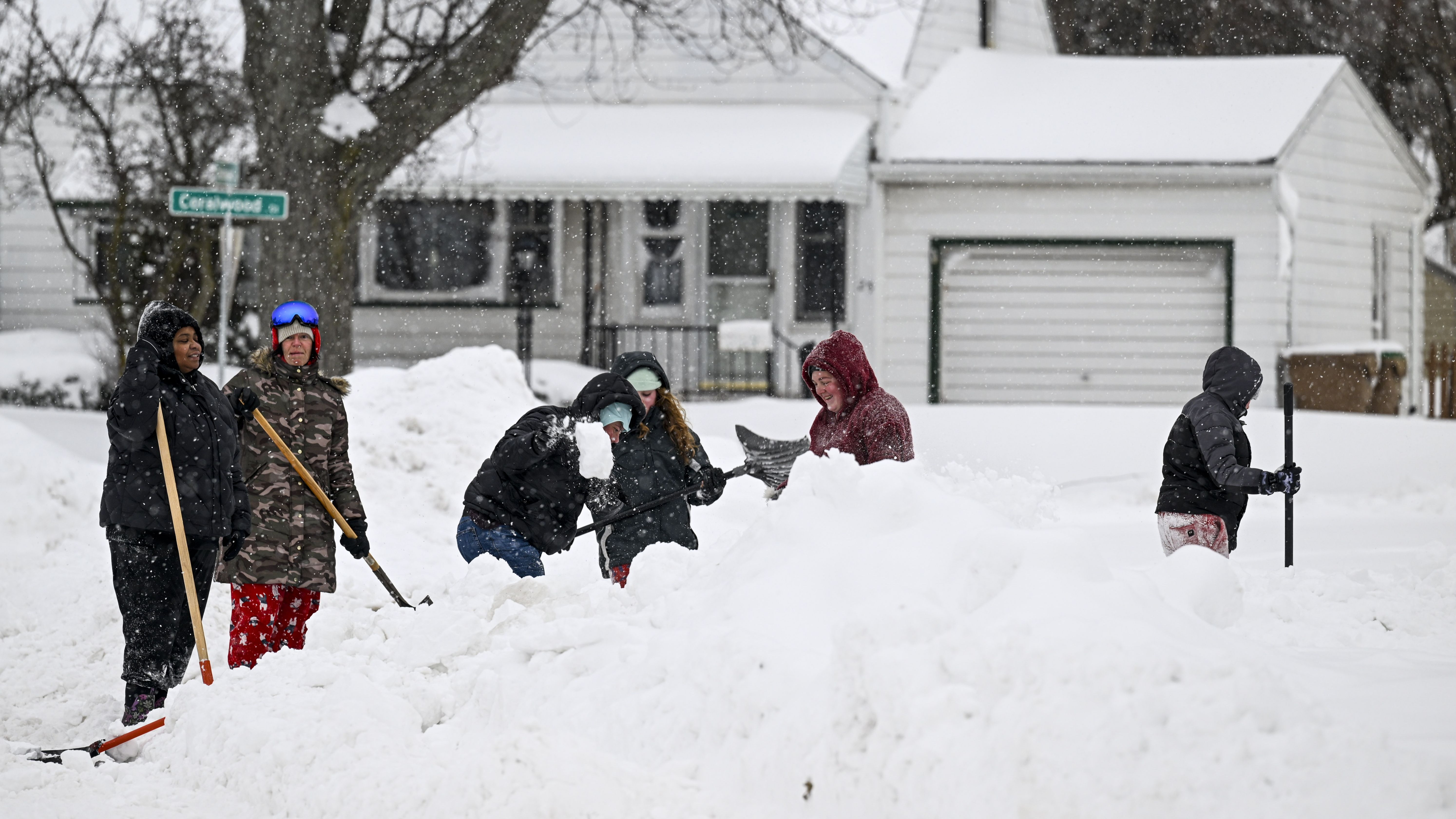 Nevada en Búfalo, Nueva York, el día de Navidad