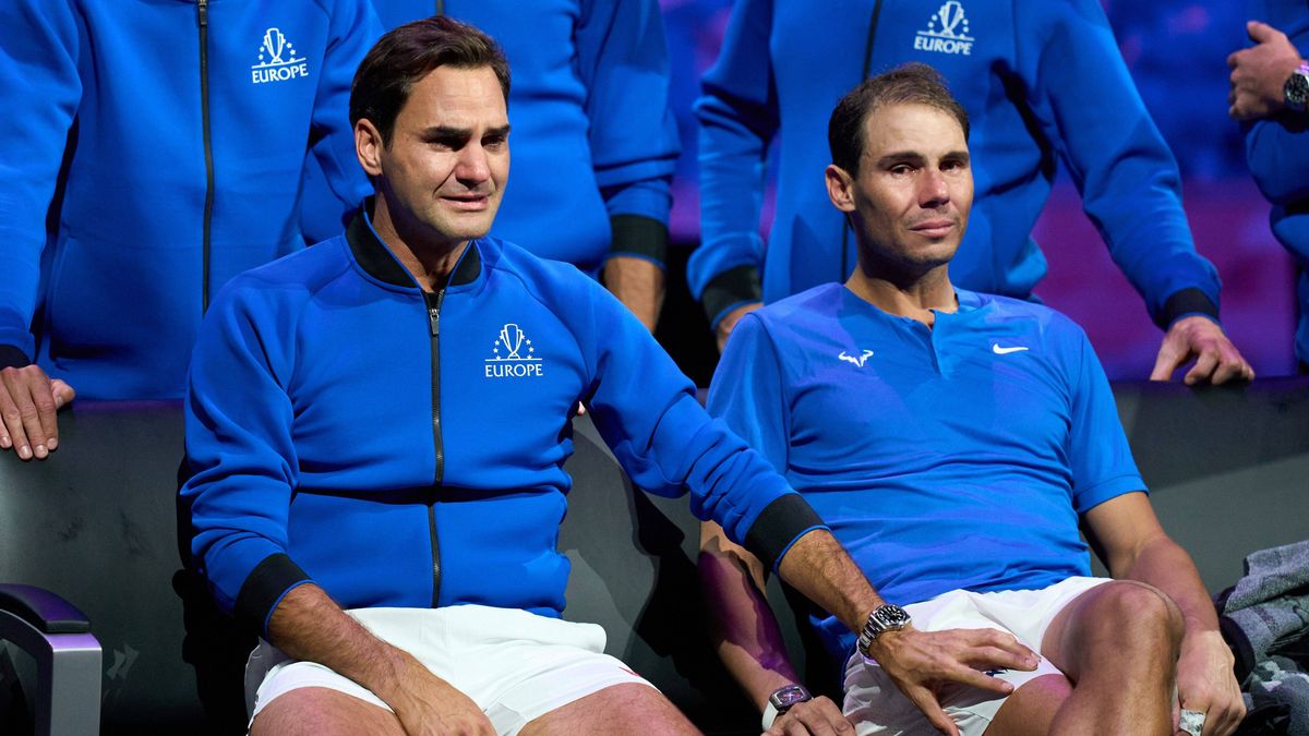 Federer y Nadal, entre lágrimas en la despedida del primero