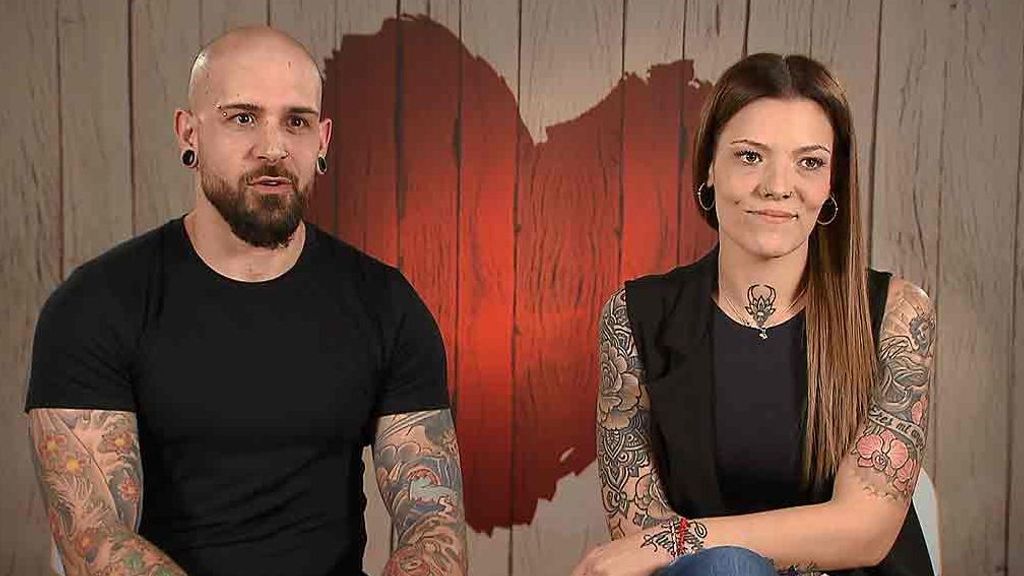 Raquel y Álex durante su cita en 'First Dates'