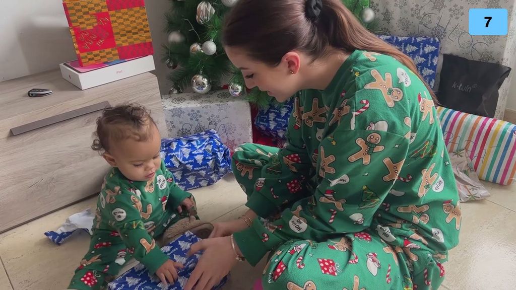 Judith Arias alucina con la reacción de su hija Chloe al abrir los regalos