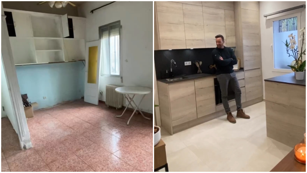 Pablo Puyol muestra el antes y el después de su nueva casa