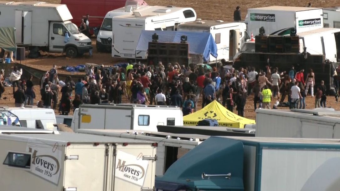 Una de las zonas de la fiesta ilegal de La Peza.