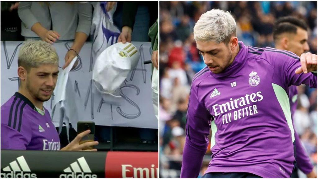 Valverde se vuelca con los madridistas: estuvo firmando autógrafos más de una hora