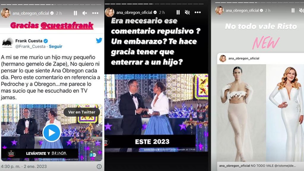 Ana Obregón, enfadada por los comentarios de Risto Mejide