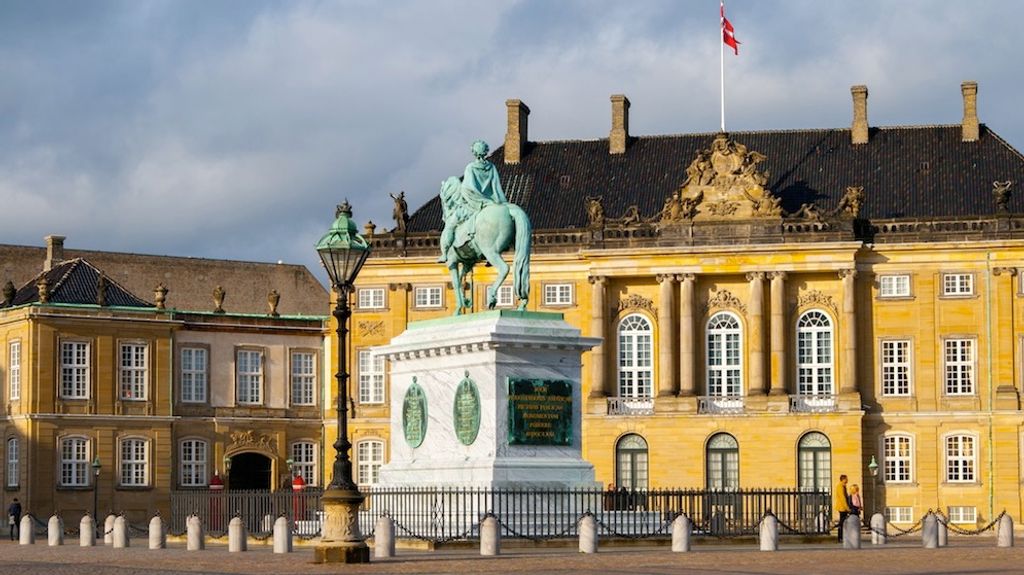 El Palacio de Christian VII es la residencia oficial de la familia real danesa.