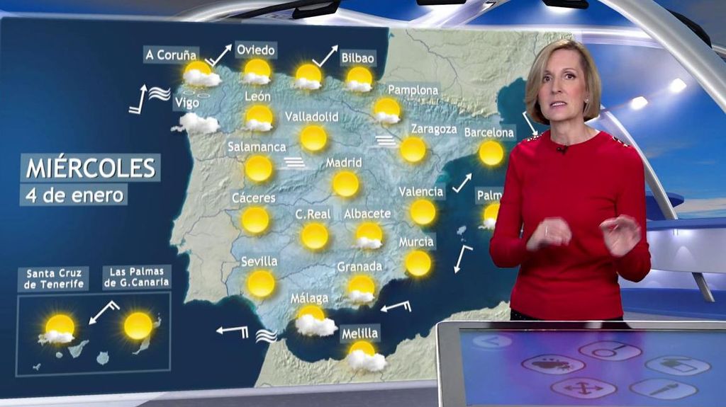 Tiempo para el miércoles en España: el anticiclón trae heladas y niebla