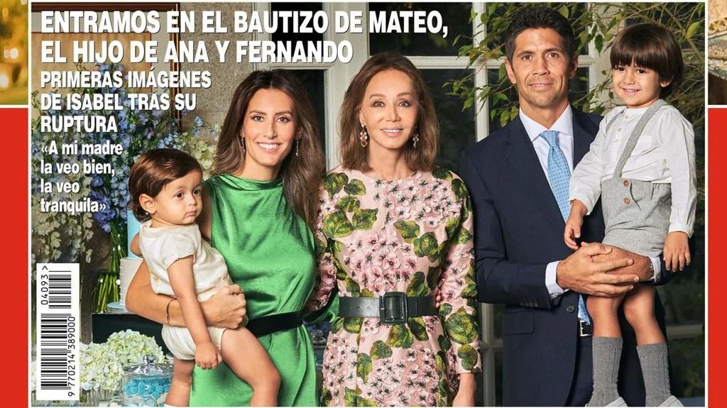 El bautizo de Mateo Boyer Preysler