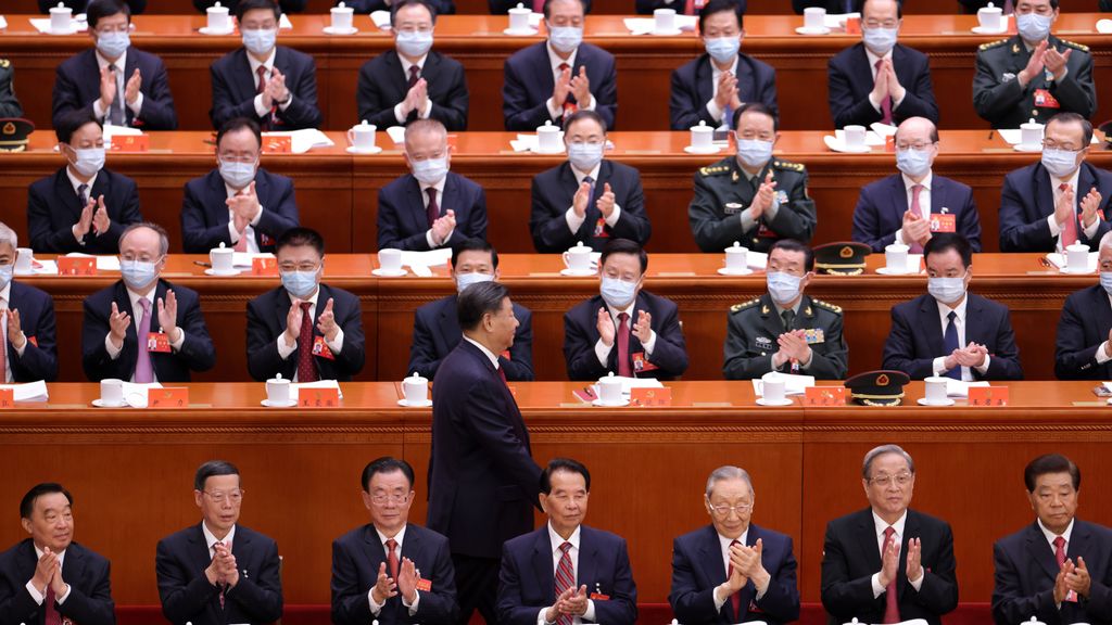 Xi Jinping, ovacionado en el Congreso del Partido Comunista Chino
