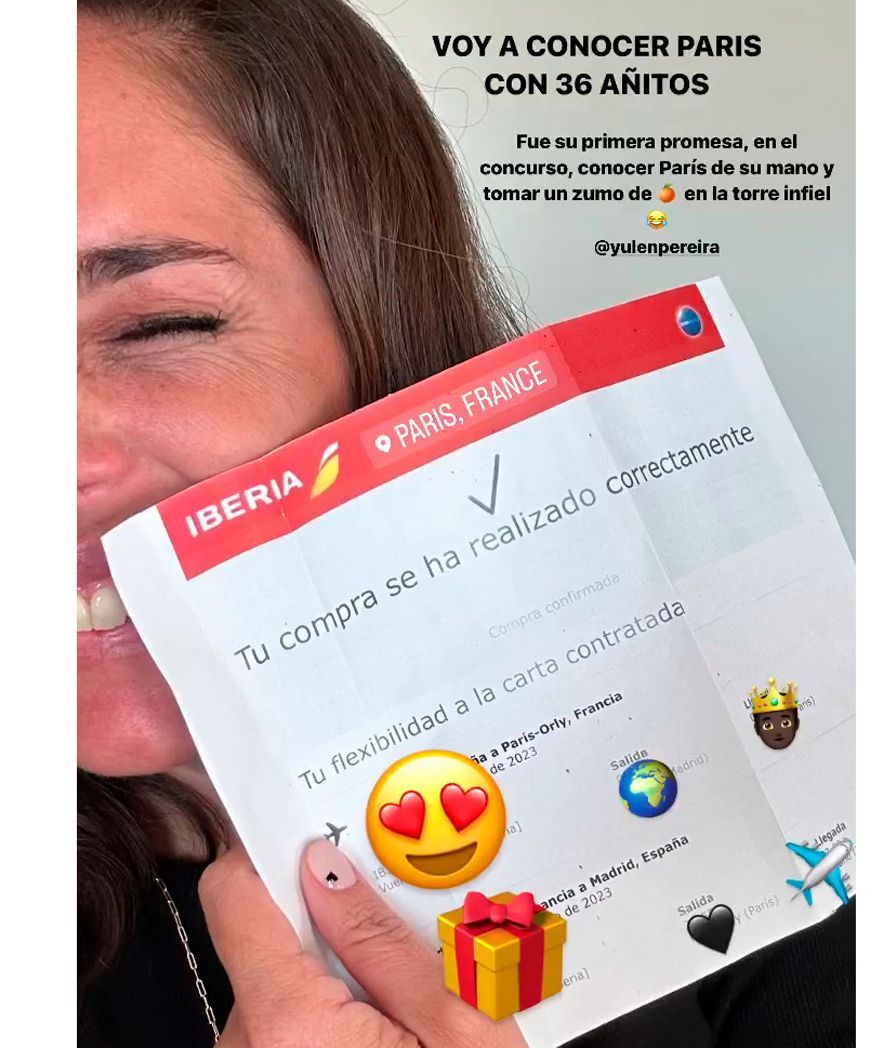 Anabel Pantoja presume del regalazo que le han traído los Reyes y con el que cumplirá uno de sus sueños junto a Yulen Pereira