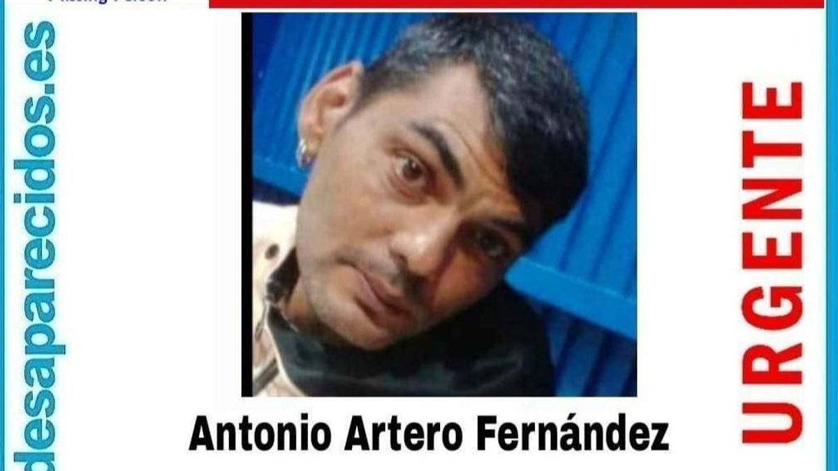 Antonio Artero Fernández, desaparecido en Almería el 2 de enero