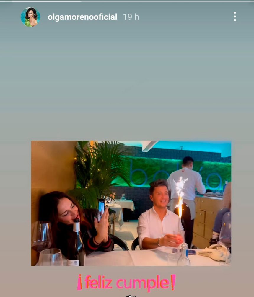 Olga celebra el cumpleaños de Agustín Etienne
