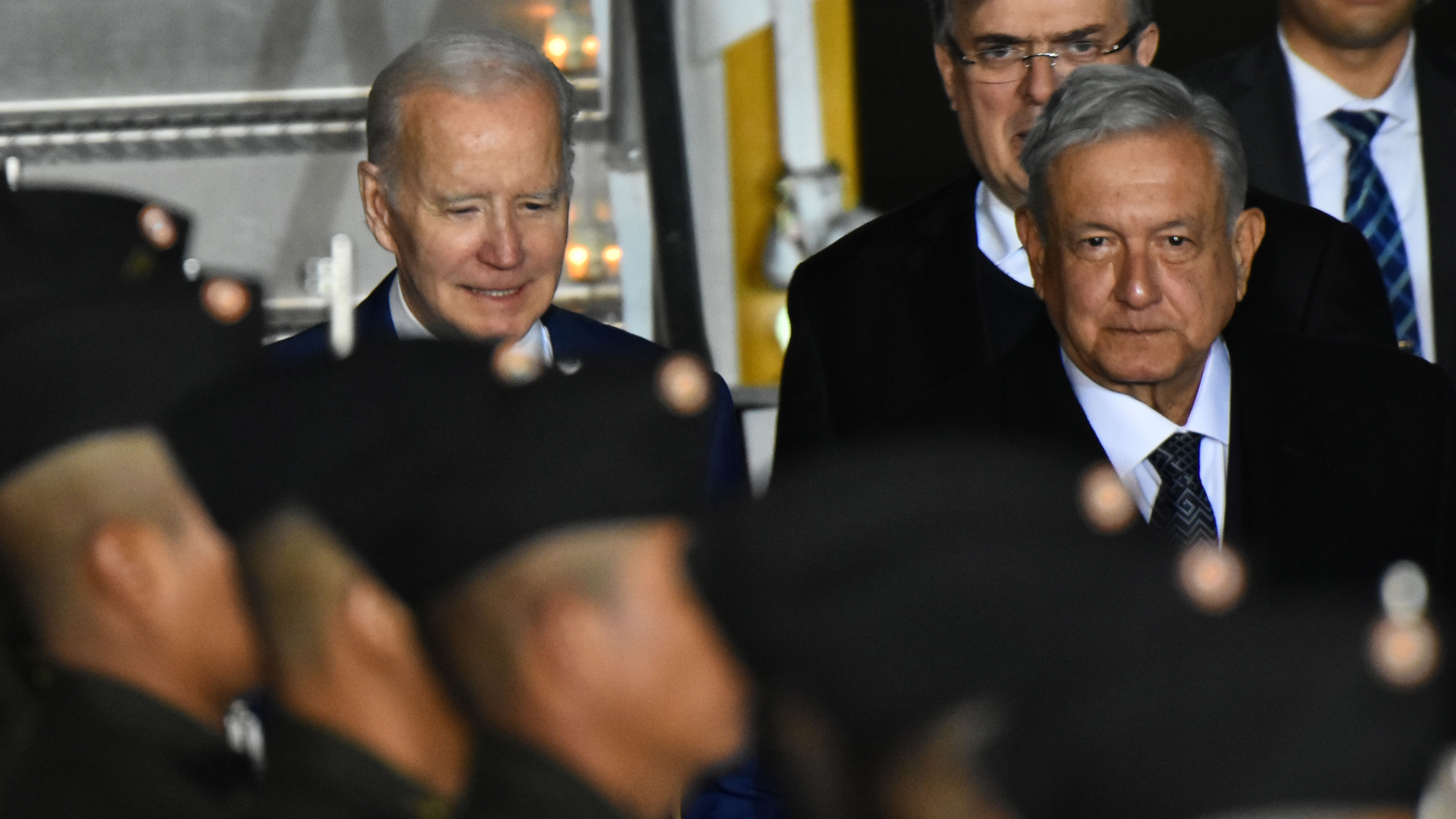 López Obrador receives Biden upon arrival in Mexico for North American leaders’ summit