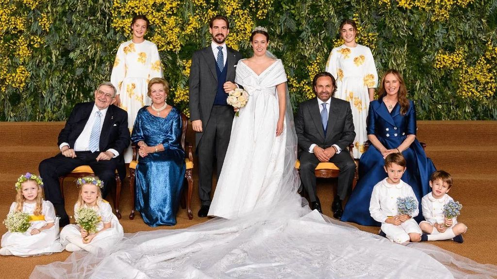 Fotografía oficial de la boda de Felipe de Grecia y Nina Flohr