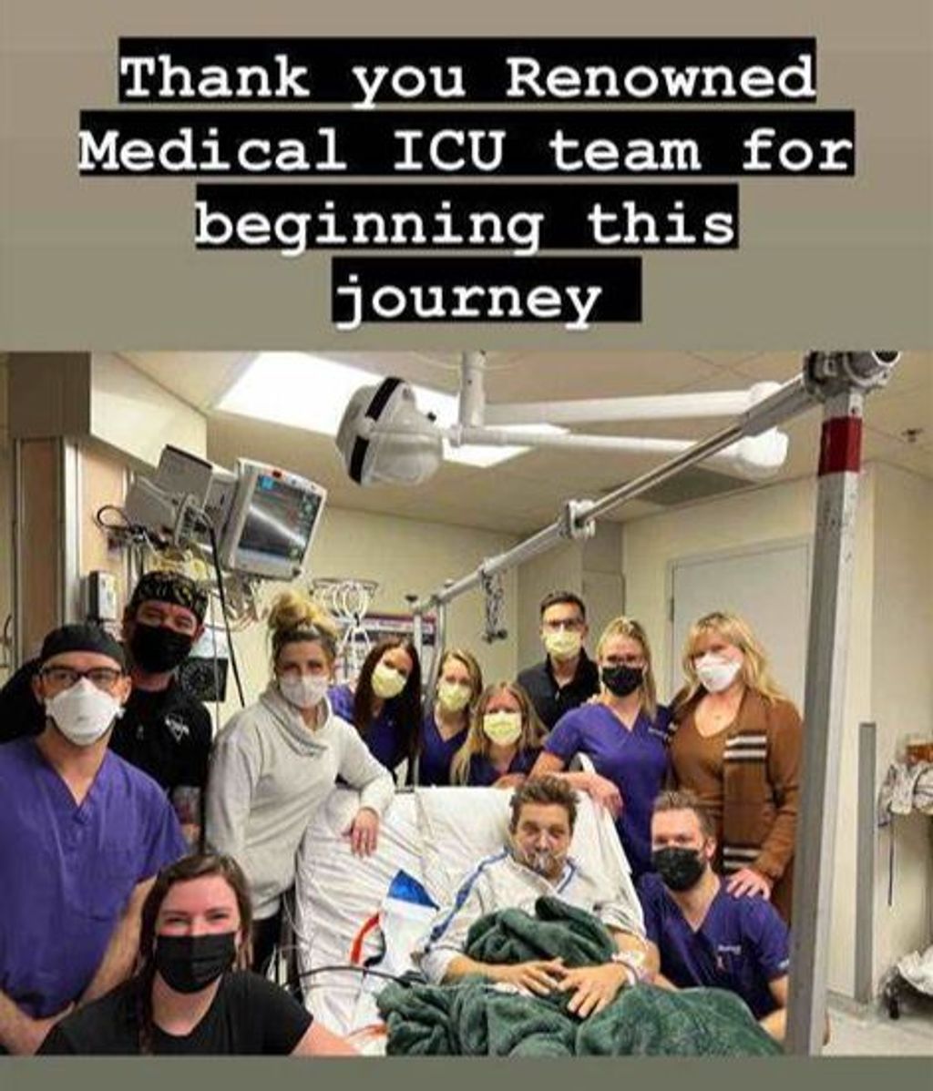Jeremy Renner, en el hospital
