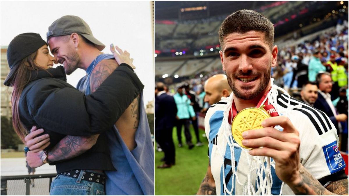 Rodrigo De Paul se tatúa el cuello en honor a Tini: un homenaje a la canción 'Fantasi' de su novia