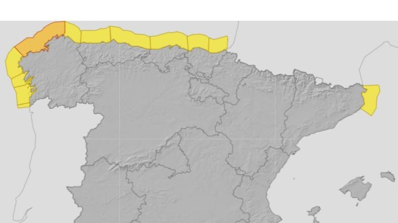 Avisos por temporal marítimo previstos para el jueves 12