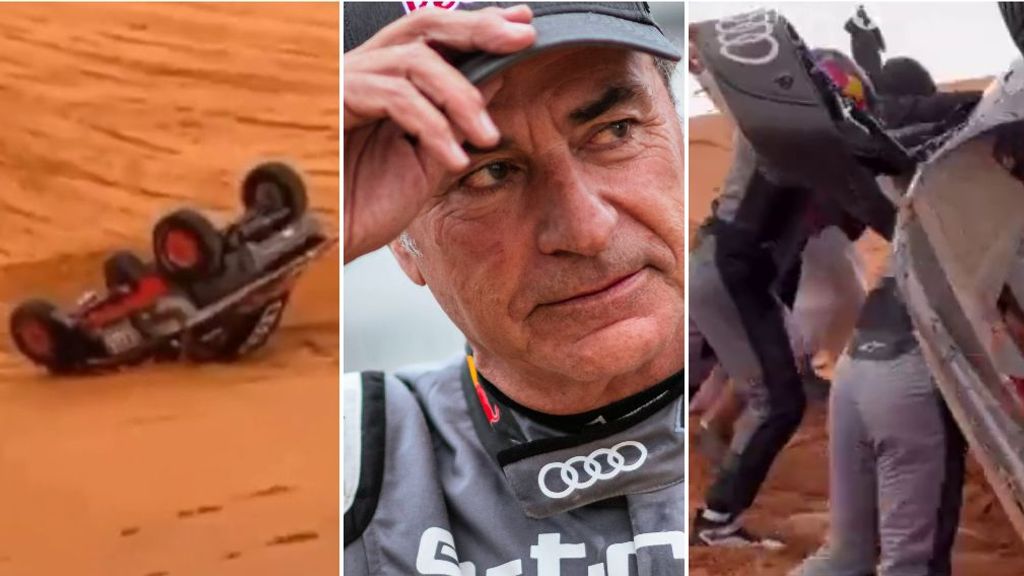 Carlos Sainz es un superhéroe: tiene un accidente, se lo lleva el helicóptero y le pide que vuelva