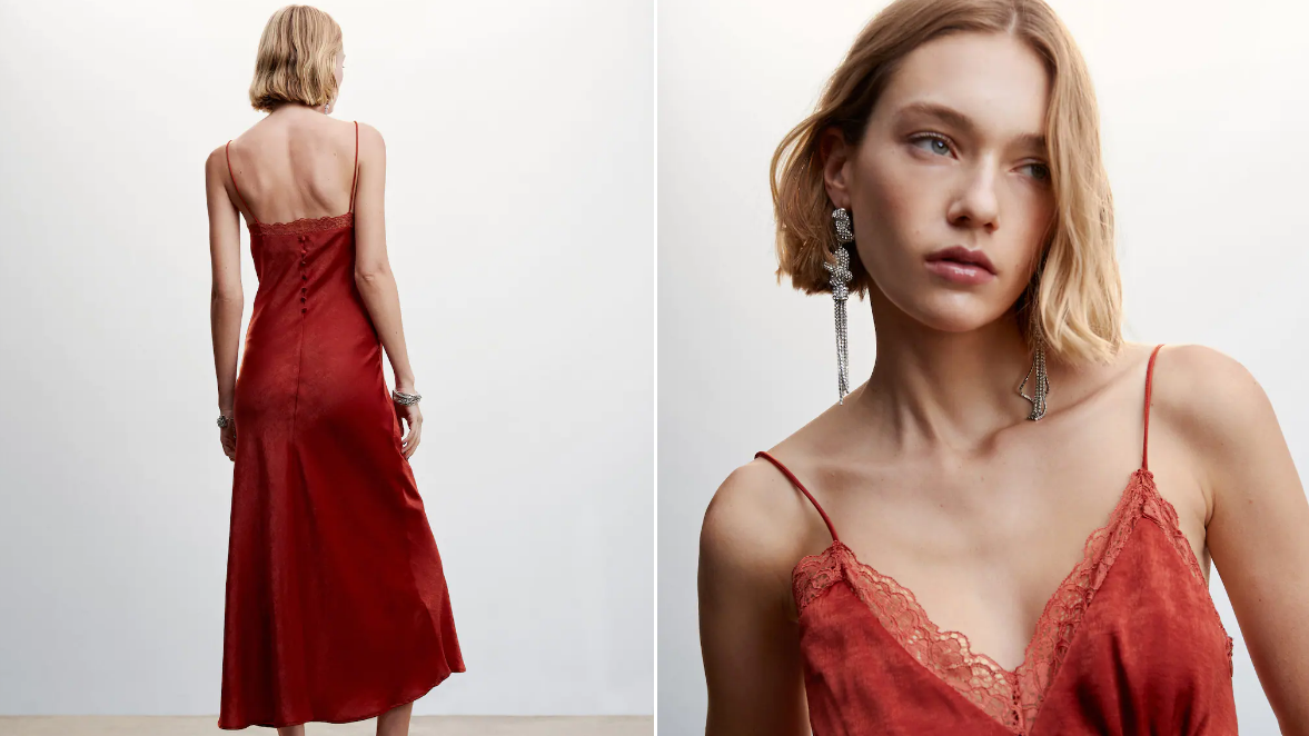 Vestido de invitada de Mango