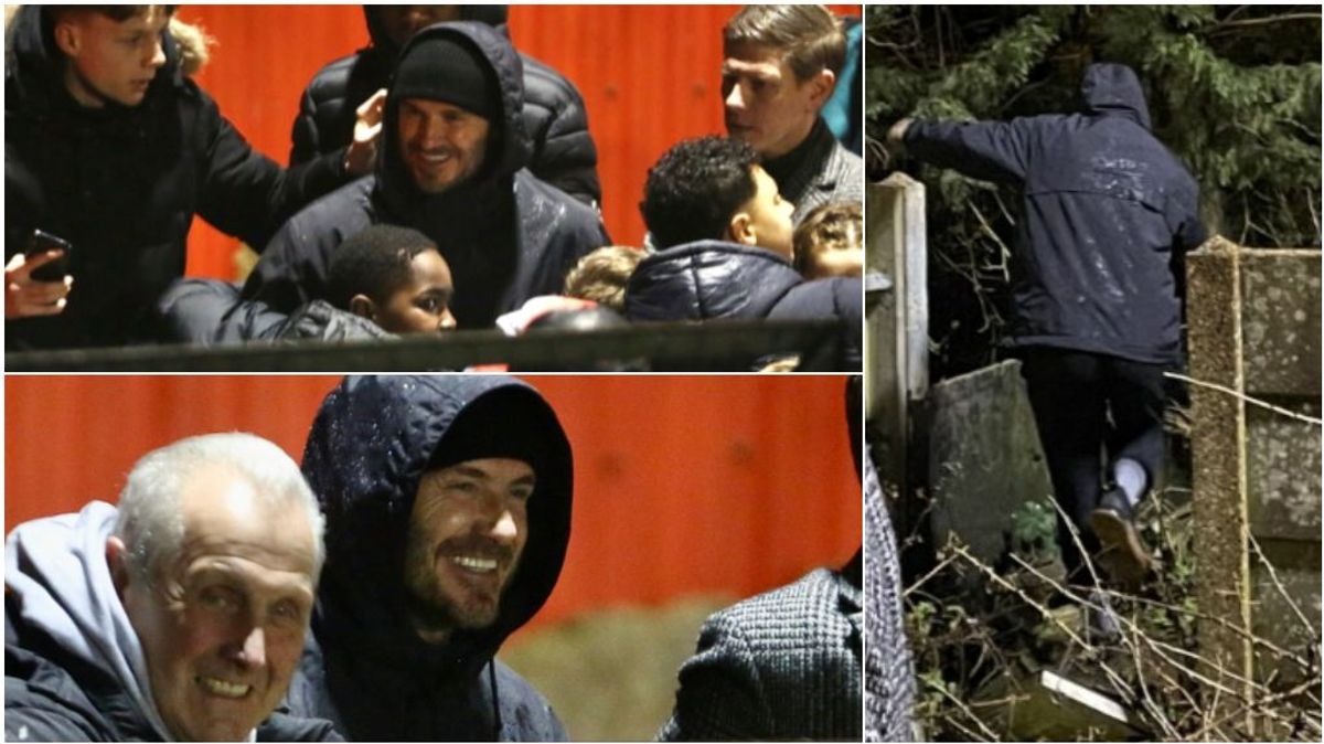 Beckham huye de la multitud y se esconde en matorrales: no le dejaron ver el partido de su hijo