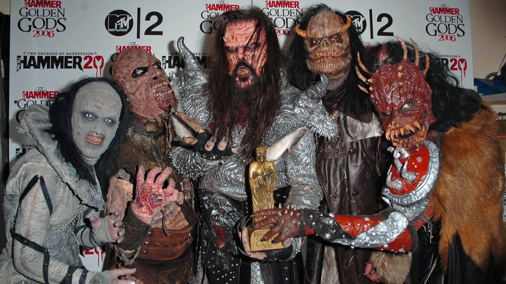 La banda finlandesa Lordi, ganadores del certamen en 2006 con 'Hard Rock Hallelujah'