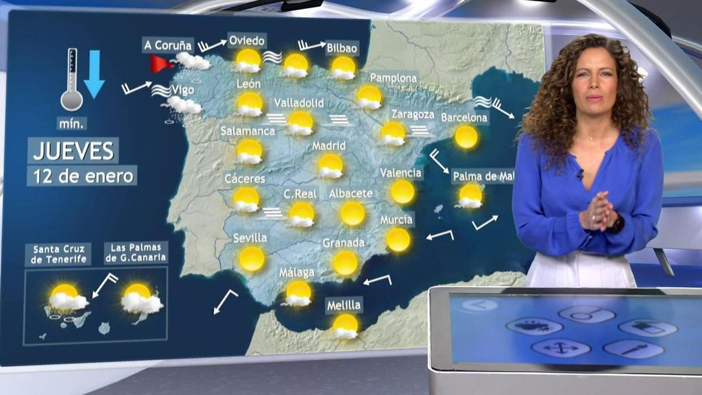 Tiempo para el jueves: lluvias en Canarias y nieblas en el resto de España