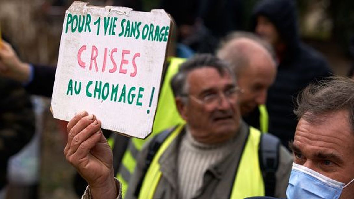 Chalecos amarillos protestan en Toulouse el 7 de enero del 2023 Chalecos amarillos protestan en Toulouse el 7 de enero del 2023