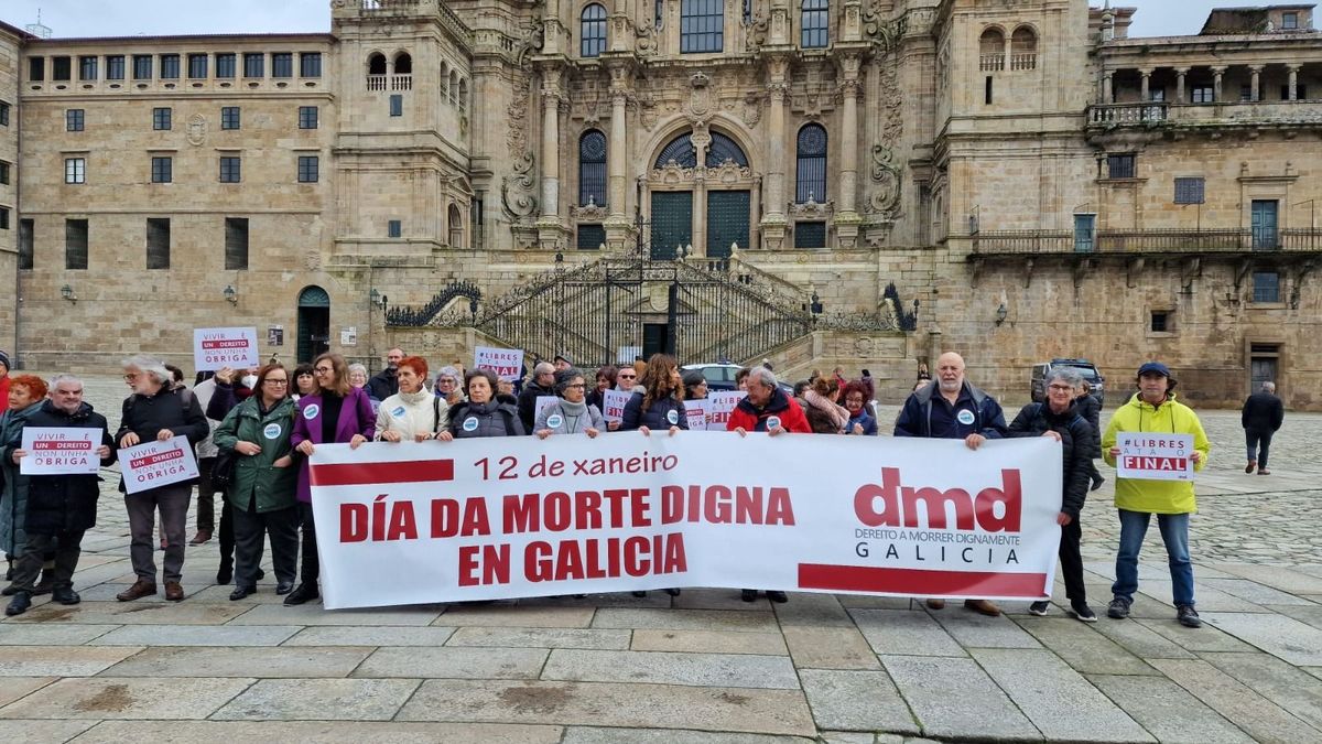 Concentración Morte digna Santiago Concentración Morte digna Santiago